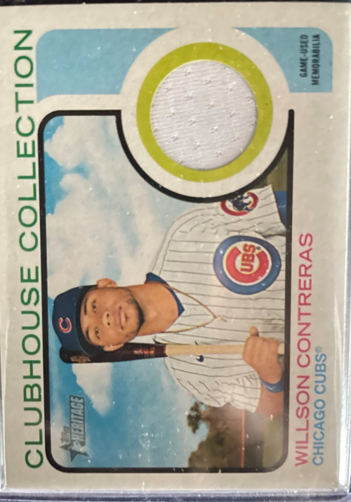 2022 Topps Heritage Clubhouse Collection Relics #CCWC Willson Contreras