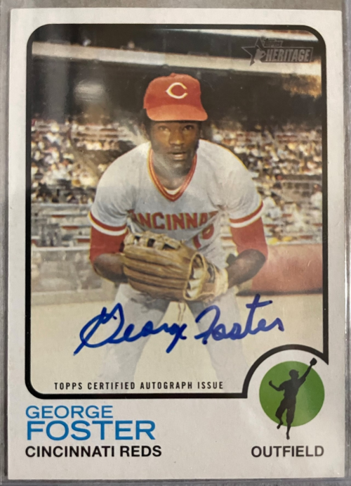 2022 Topps Heritage Real One Autographs #ROAGF George Foster