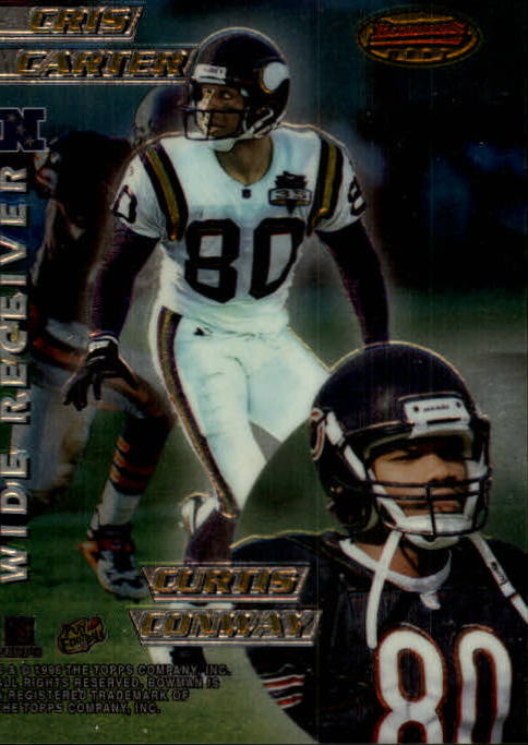 1996 Bowman's Best Mirror Images #8 Cris Carter/Curtis Conway/Carl Pickens/Keyshawn Johnson