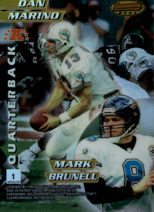 1996 Bowman's Best Mirror Images Refractors #1 Young/Collins/Marino/Brunell