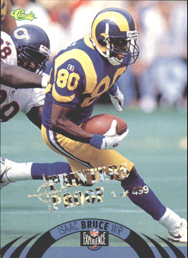 1996 Classic NFL Experience Printer's Proofs #5 Isaac Bruce