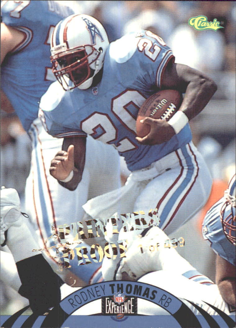 1996 Classic NFL Experience Printer's Proofs #106 Rodney Thomas