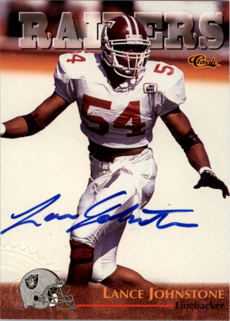 1996 Classic NFL Rookies Autographs #37 Lance Johnstone