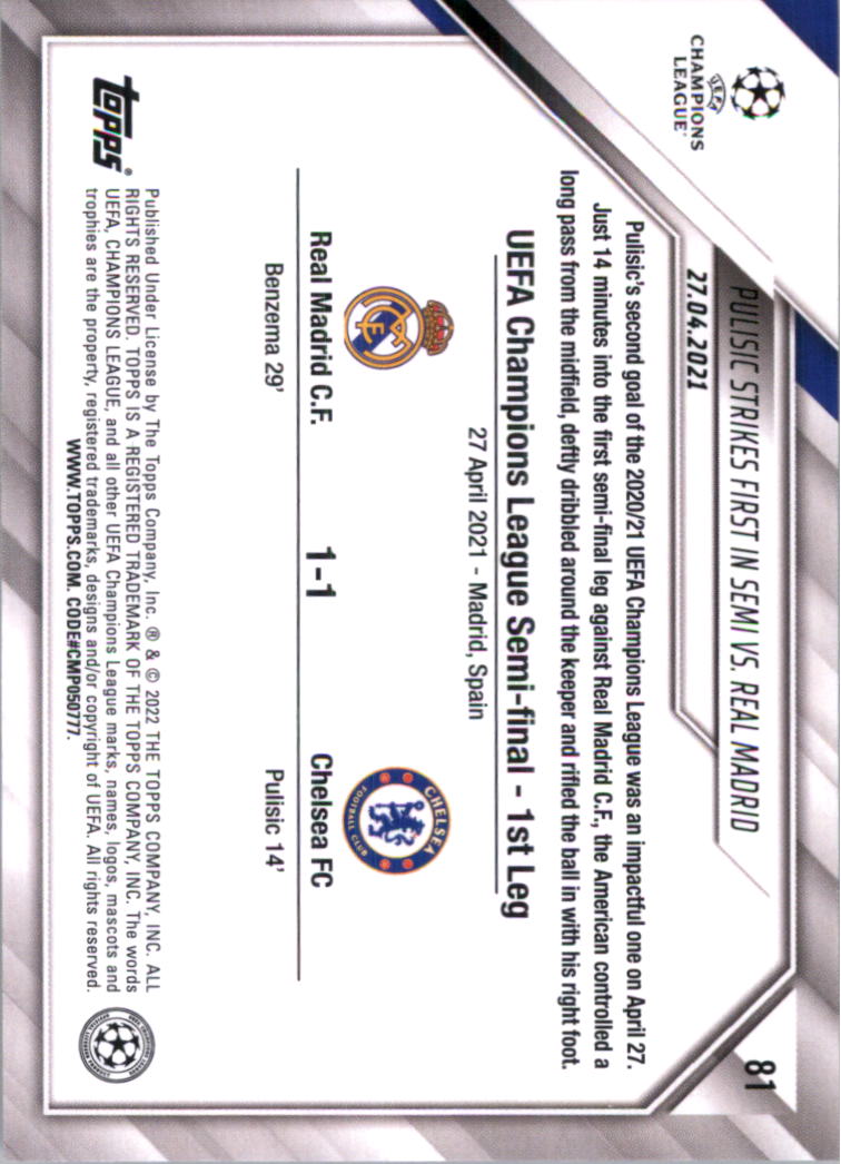 2021-22 Topps UEFA Champions League Starball Foil Soccer Card Pick