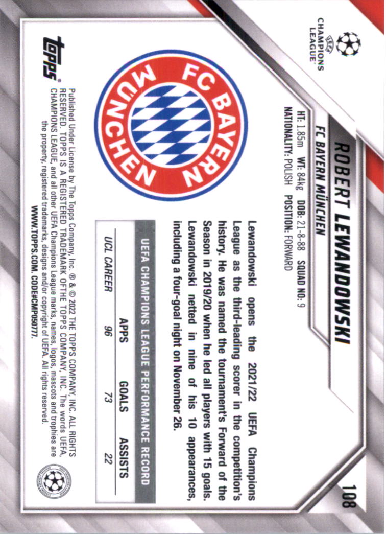 2021-22 Topps UEFA Champions League Starball Foil Soccer Card Pick