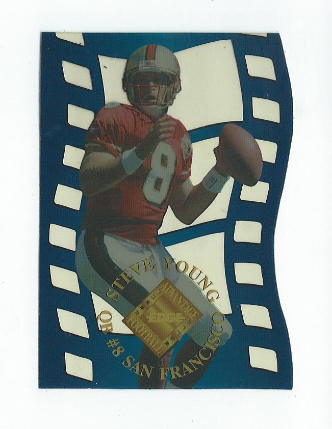1996 Collector's Edge Advantage Crystal Cuts #CC21 Steve Young