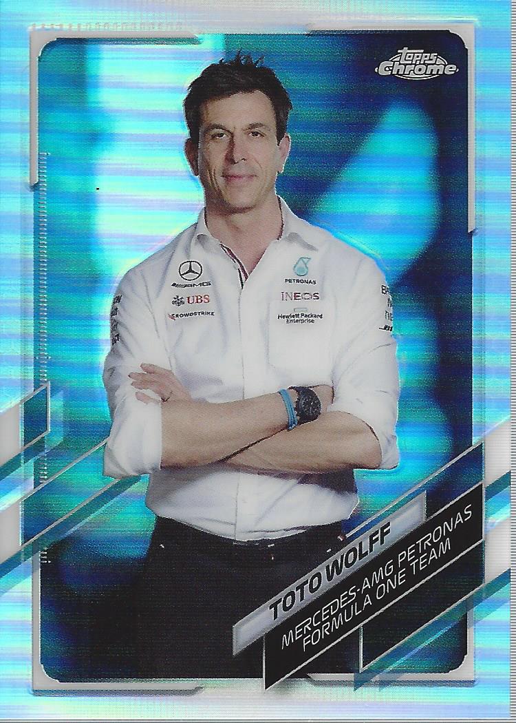2021 Topps Chrome Formula 1 Refractors Racing Card Pick (Inserts) - Picture 60 of 111