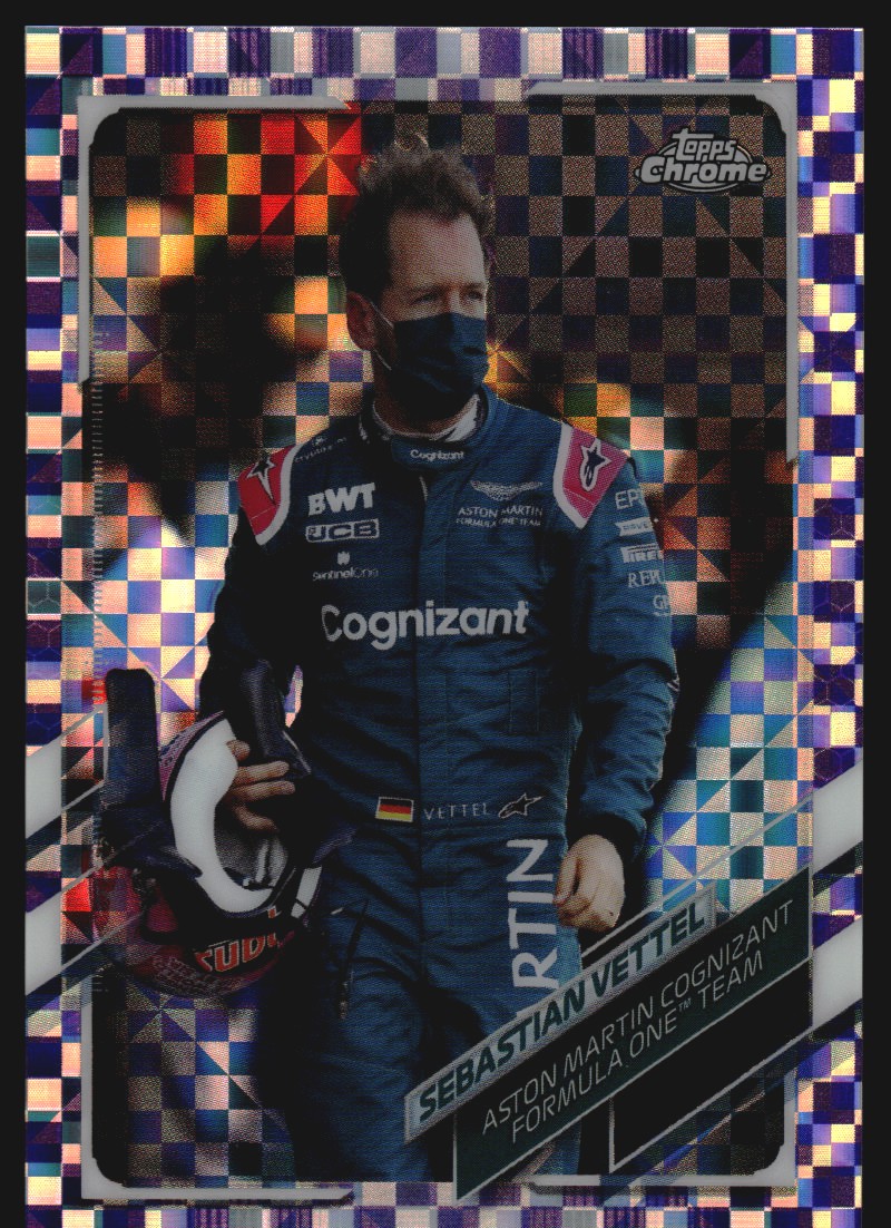 2020 Topps Chrome Sapphire Formula 1 #147 Sebastian Vettel/Grand