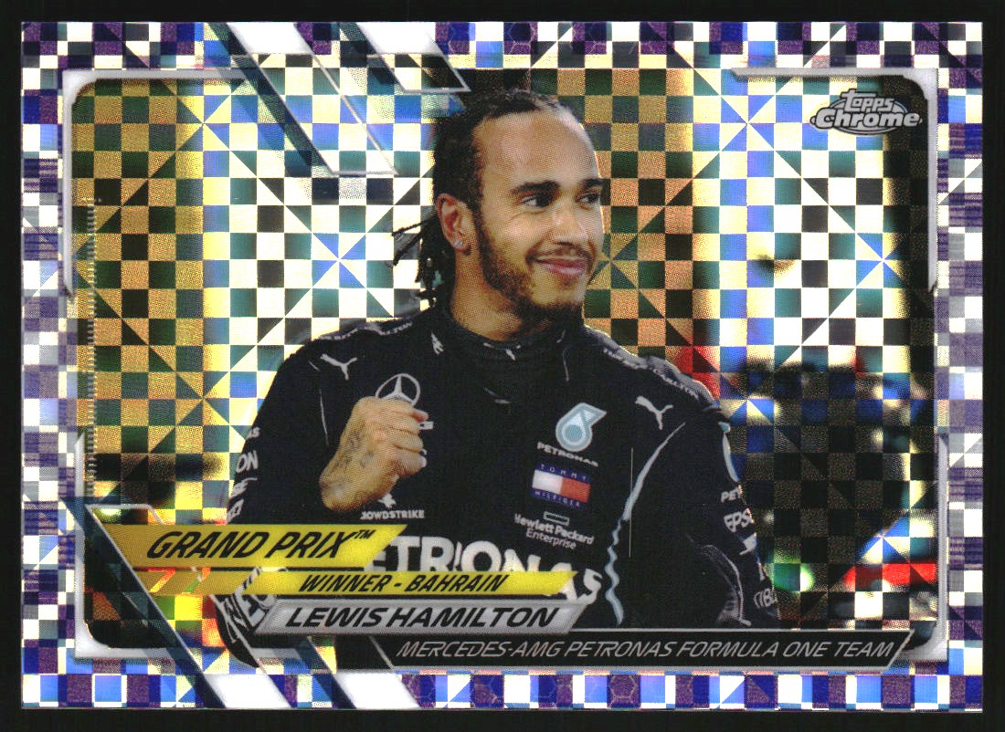 2020 Topps Chrome Sapphire Formula 1 #144 Lewis Hamilton/Grand