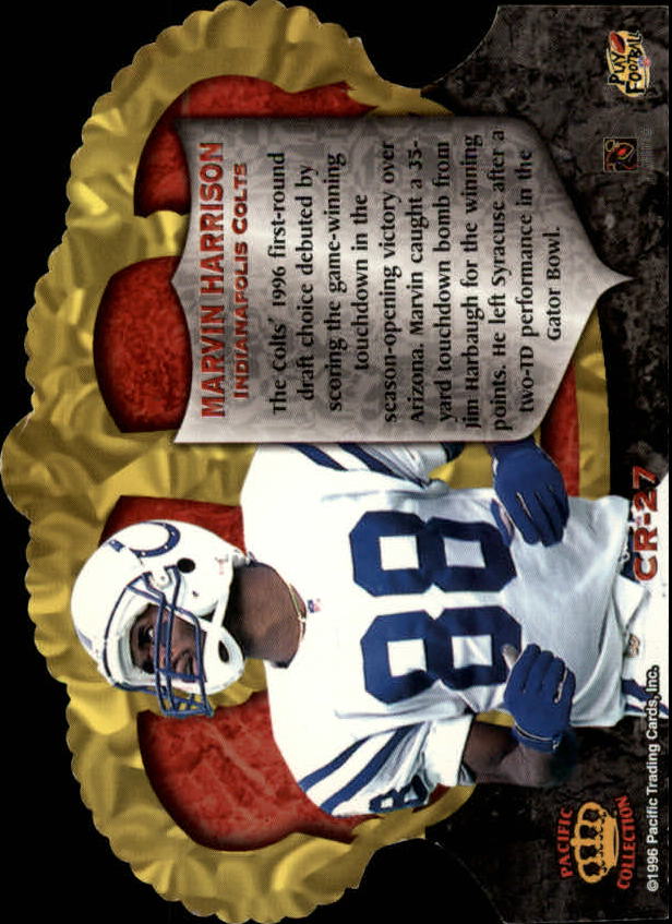 1996 Crown Royale #27 Marvin Harrison RC