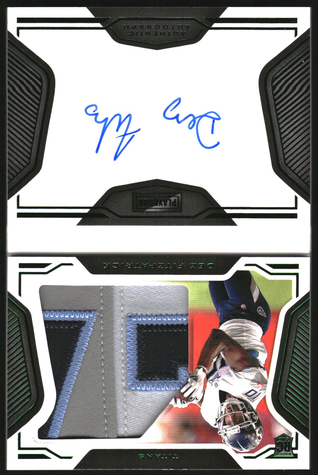 2021 Panini Playbook Green #233 Dez Fitzpatrick JSY AU