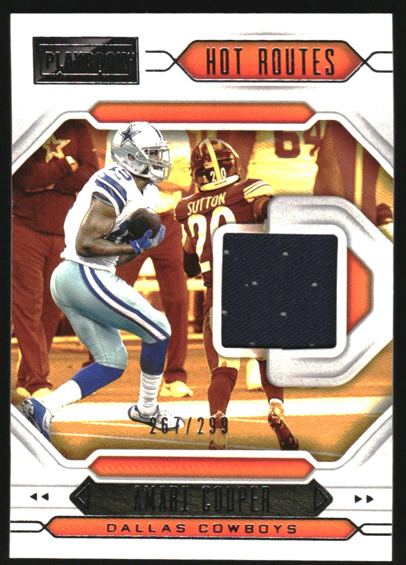 2021 Panini Playbook Hot Routes Jerseys #6 Amari Cooper