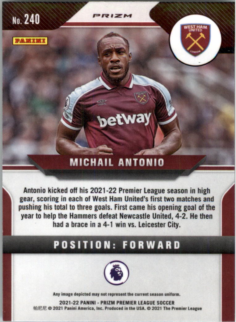 2021-22 Panini Prizm English Premier League Soccer Card Pick (Inserts) - Picture 67 of 145