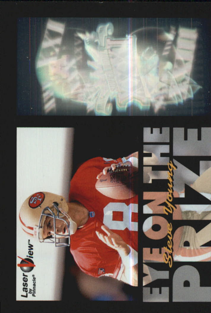 1996 Laser View Eye on the Prize #4 Steve Young