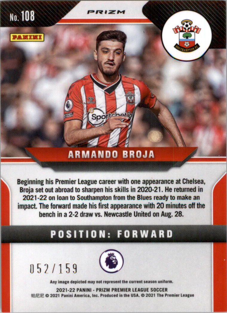 2021-22 Panini Prizm English Premier League Soccer Card Pick (Inserts) - Picture 127 of 145