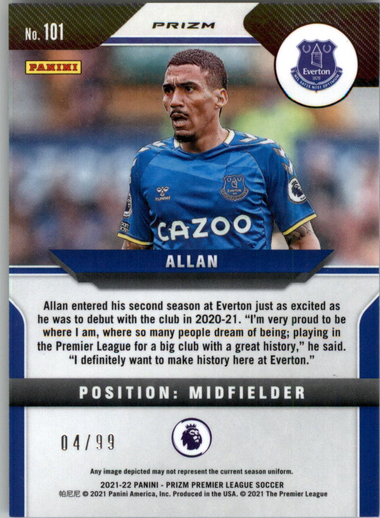 2021-22 Panini Prizm English Premier League Soccer Card Pick (Inserts) - Picture 109 of 145