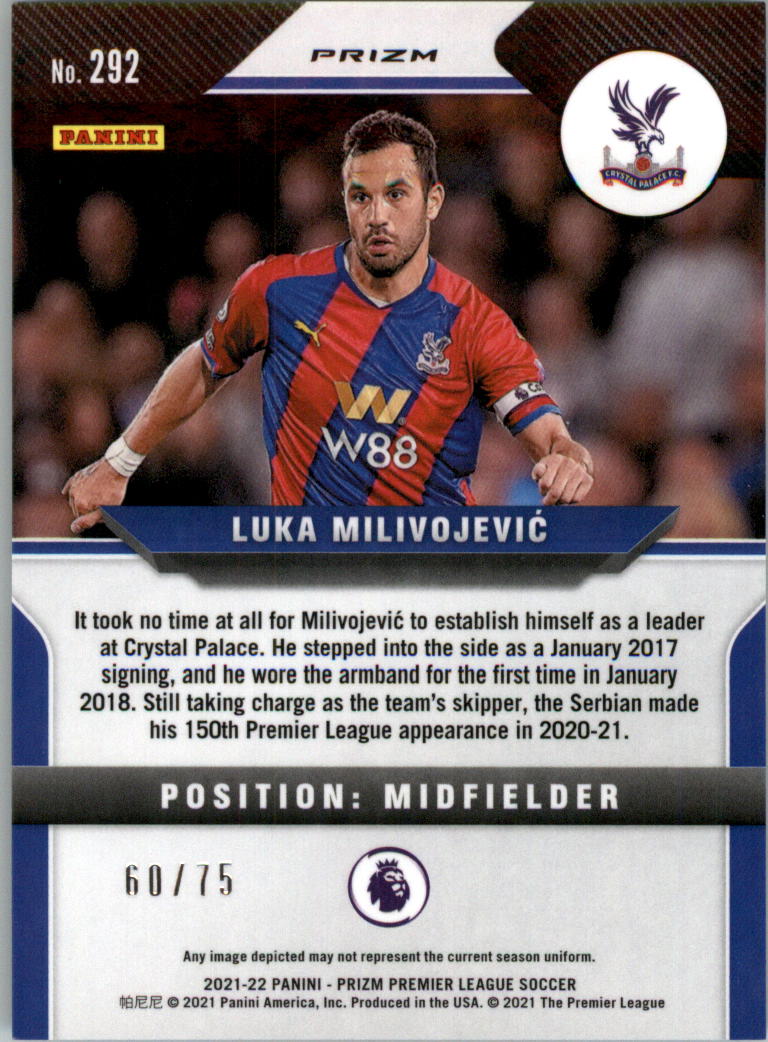 2021-22 Panini Prizm English Premier League Soccer Card Pick (Inserts) - Picture 53 of 145