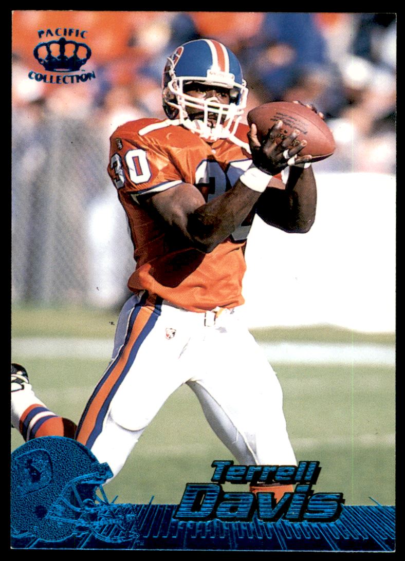 1996 Pacific Blue #132 Terrell Davis - NM-MT
