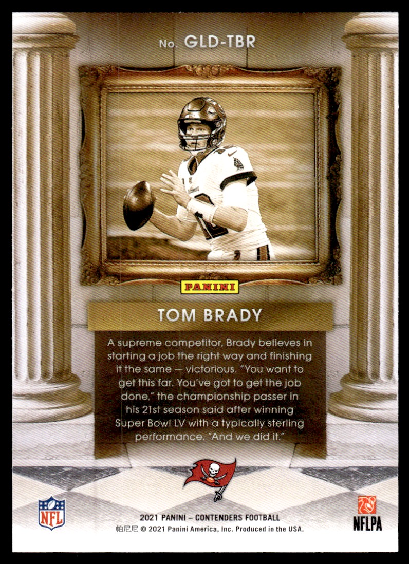 2021 Panini Contenders Gladiators Emerald #3 Tom Brady