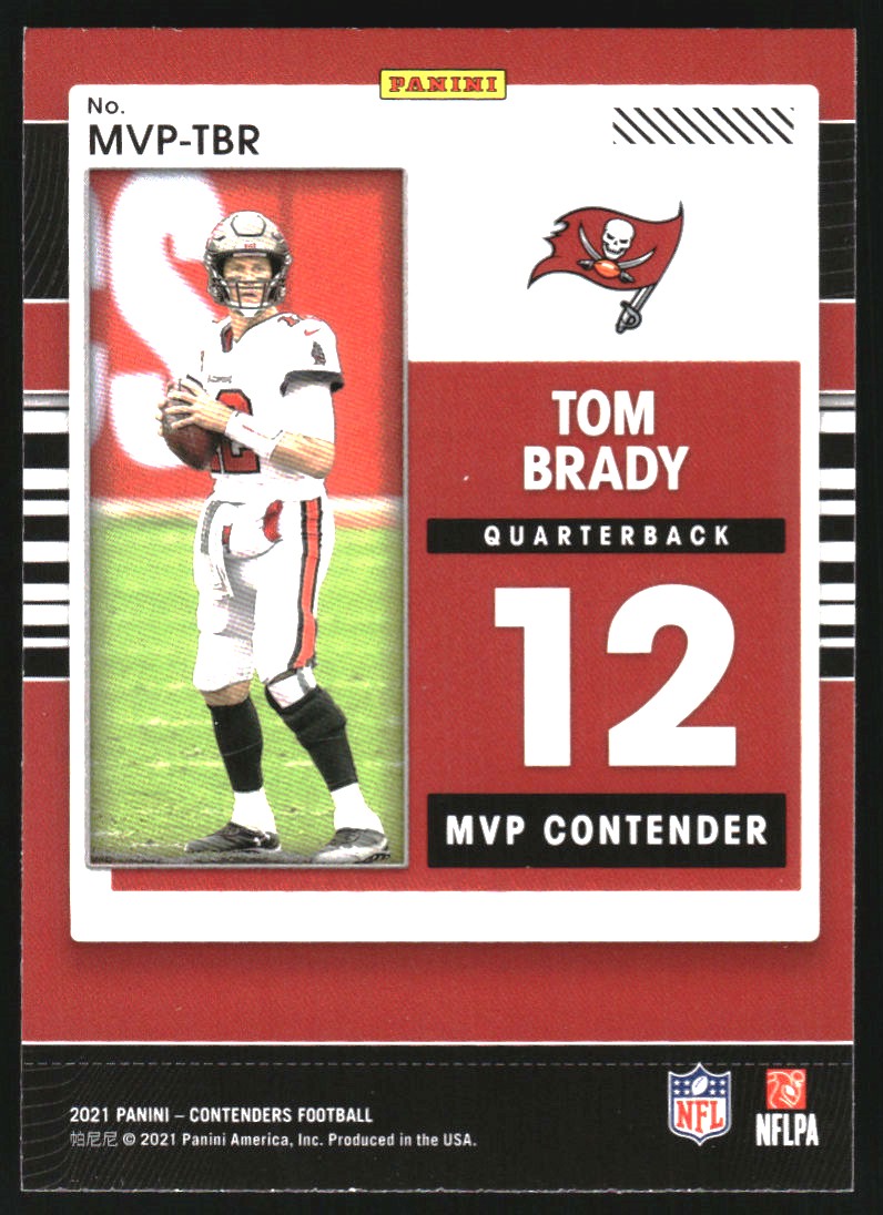 2021 Panini Contenders MVP Contenders Emerald #6 Tom Brady