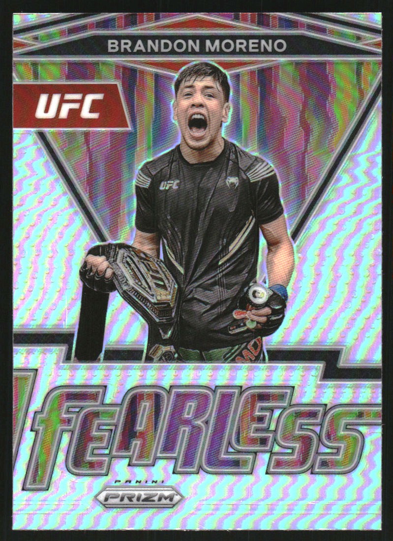 2022 Panini Prizm UFC Fearless Prizms Silver #17 Brandon Moreno