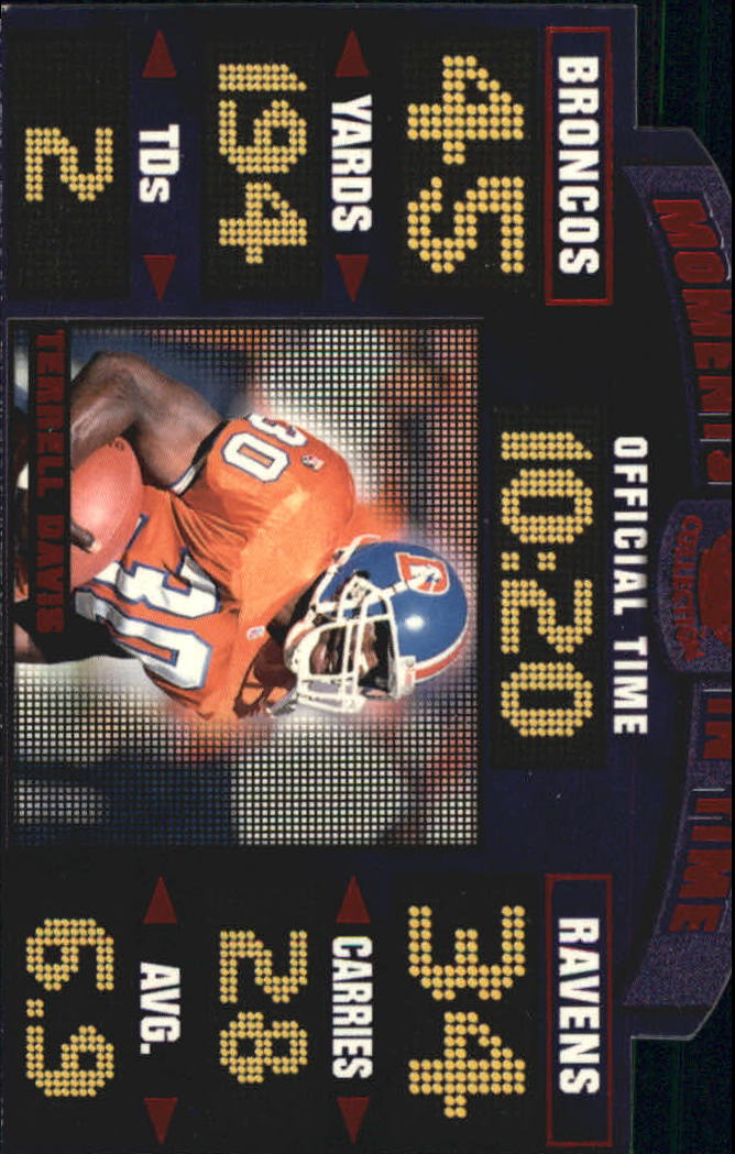 1996 Pacific Litho-Cel Moments in Time #MT7 Terrell Davis