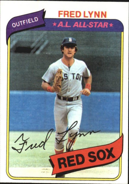1980 Topps #110 Fred Lynn Red Sox EX G43503