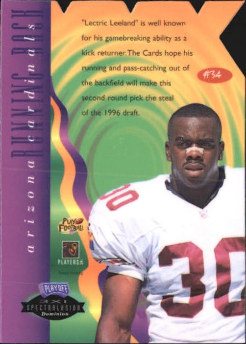 1996 Playoff Illusions XXXI Spectralusion #34 Leeland McElroy back image