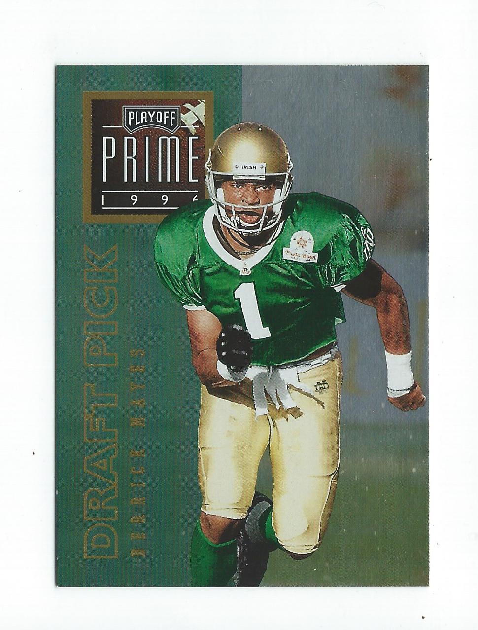 1996 Playoff Prime #168 Derrick Mayes RC