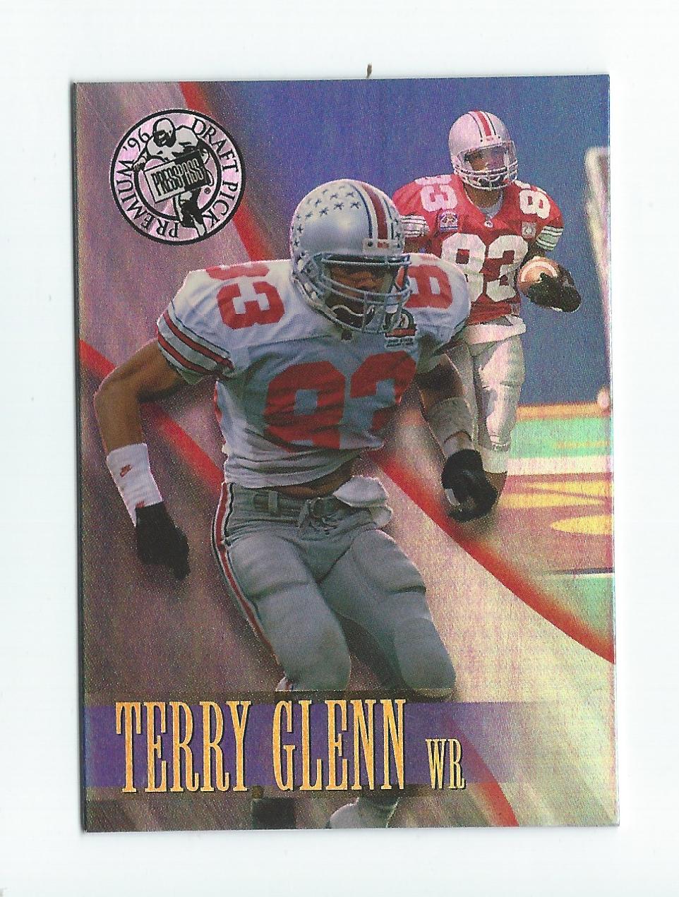 1996 Press Pass Holofoil #7 Terry Glenn