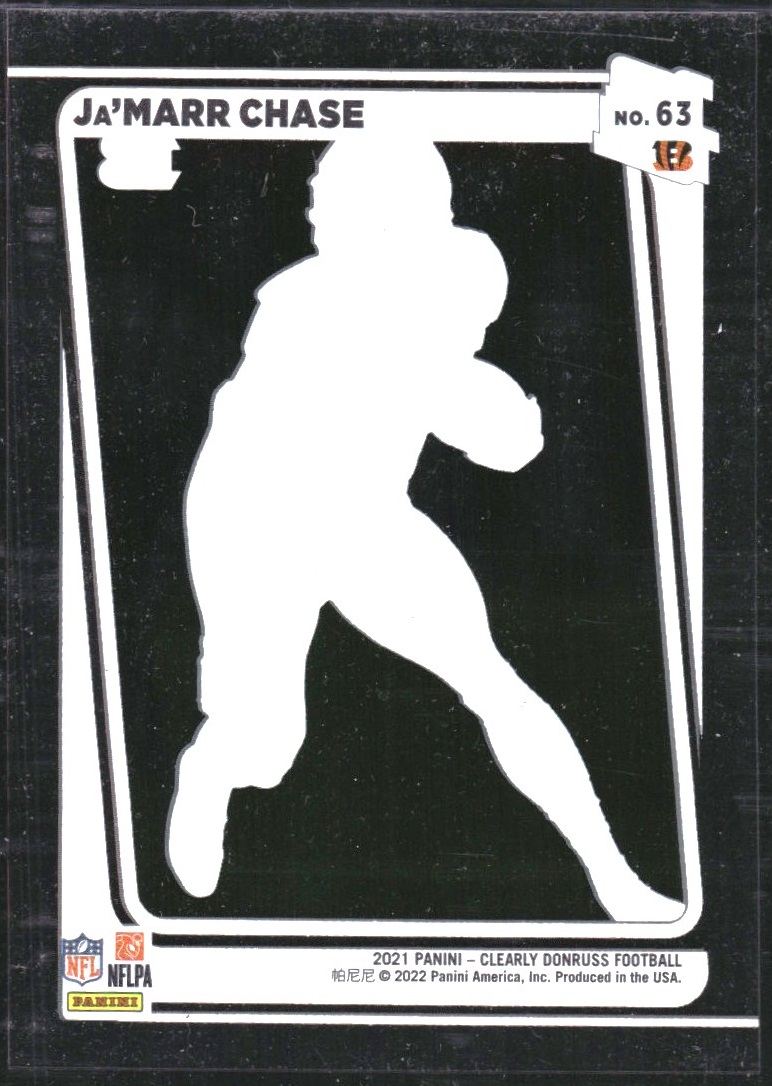 2021 Clearly Donruss #63 Ja'Marr Chase RR RC