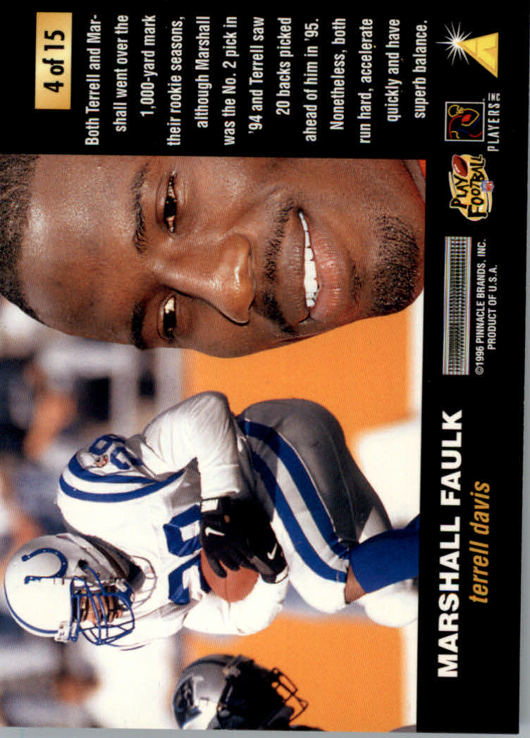 Tarjetas insertadas 1996 Score Football "Pasos y en la zona" - Imagen 3 de 7