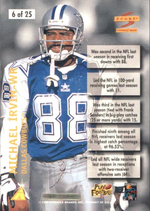 1996 Score Numbers Game #6 Michael Irvin