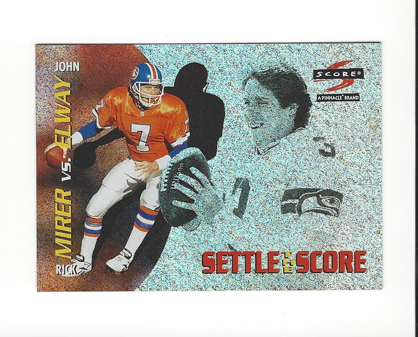 1996 Score Settle the Score #17 J.Elway/R.Mirer