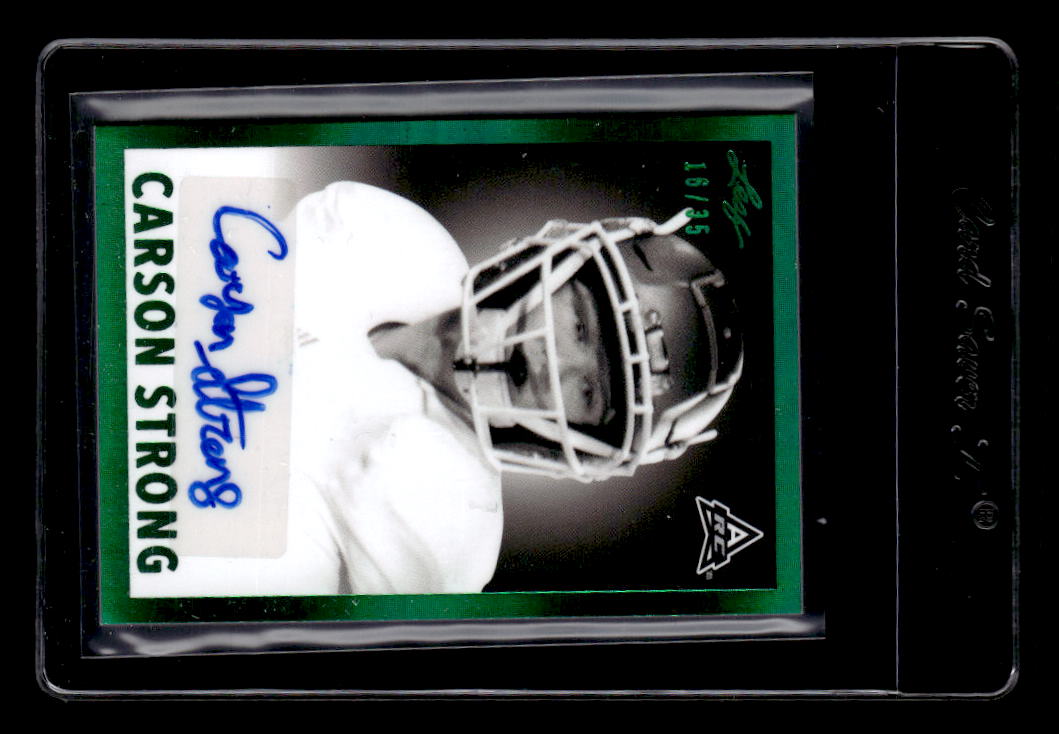2021 Leaf Memories '60 Autographs Green #BWCS1 Carson Strong