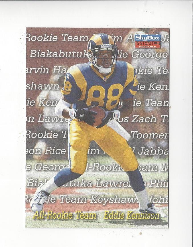 1996 SkyBox Impact Rookies All-Rookie Team #6 Eddie Kennison