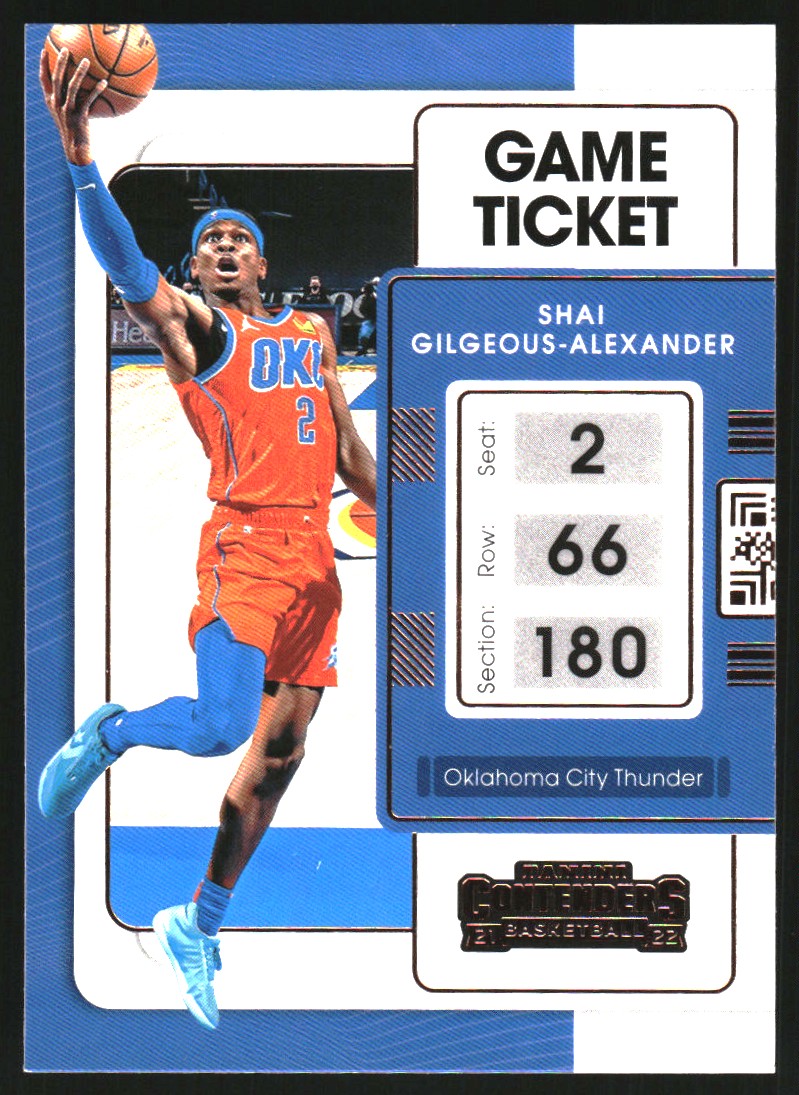 2021-22 Panini Contenders Game Ticket Bronze #85 Shai Gilgeous-Alexander