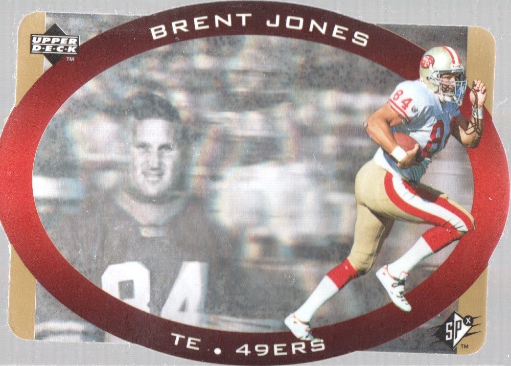 1996 SPx Gold #41 Brent Jones