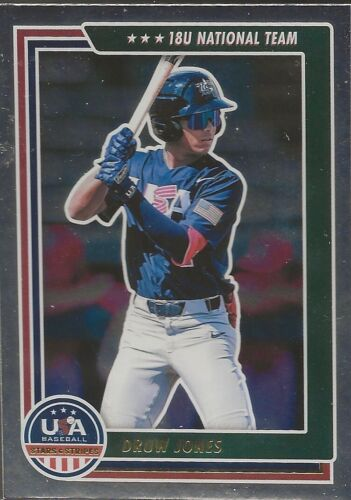 2022 USA Baseball Stars and Stripes Longevity #60 Druw Jones - NM-MT -  Birmingham Sports Cards