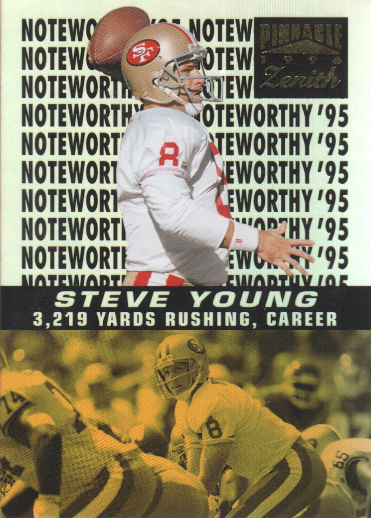 1996 Zenith Noteworthy '95 #10 Steve Young