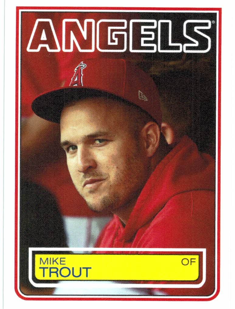 2022 Topps Exclusive Throwback Thursday Mike Trout 1991 Terminator