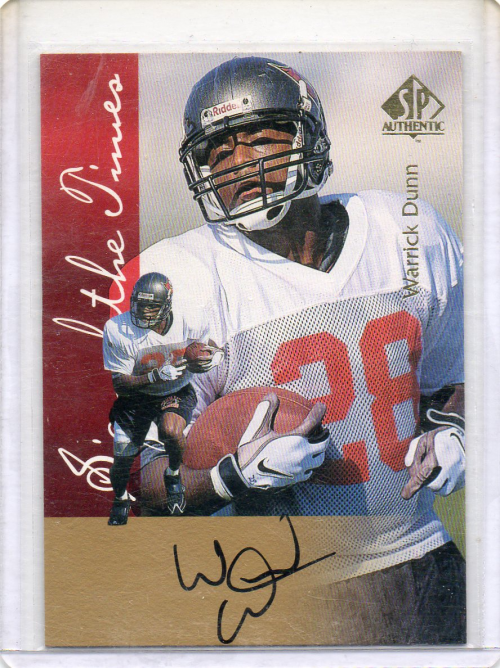 1997 SP Authentic Sign of the Times #15 Warrick Dunn