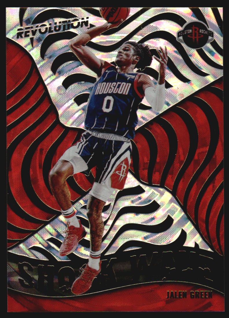 2021-22 Panini Revolution Shock Wave Fractal #16 Jalen Green on