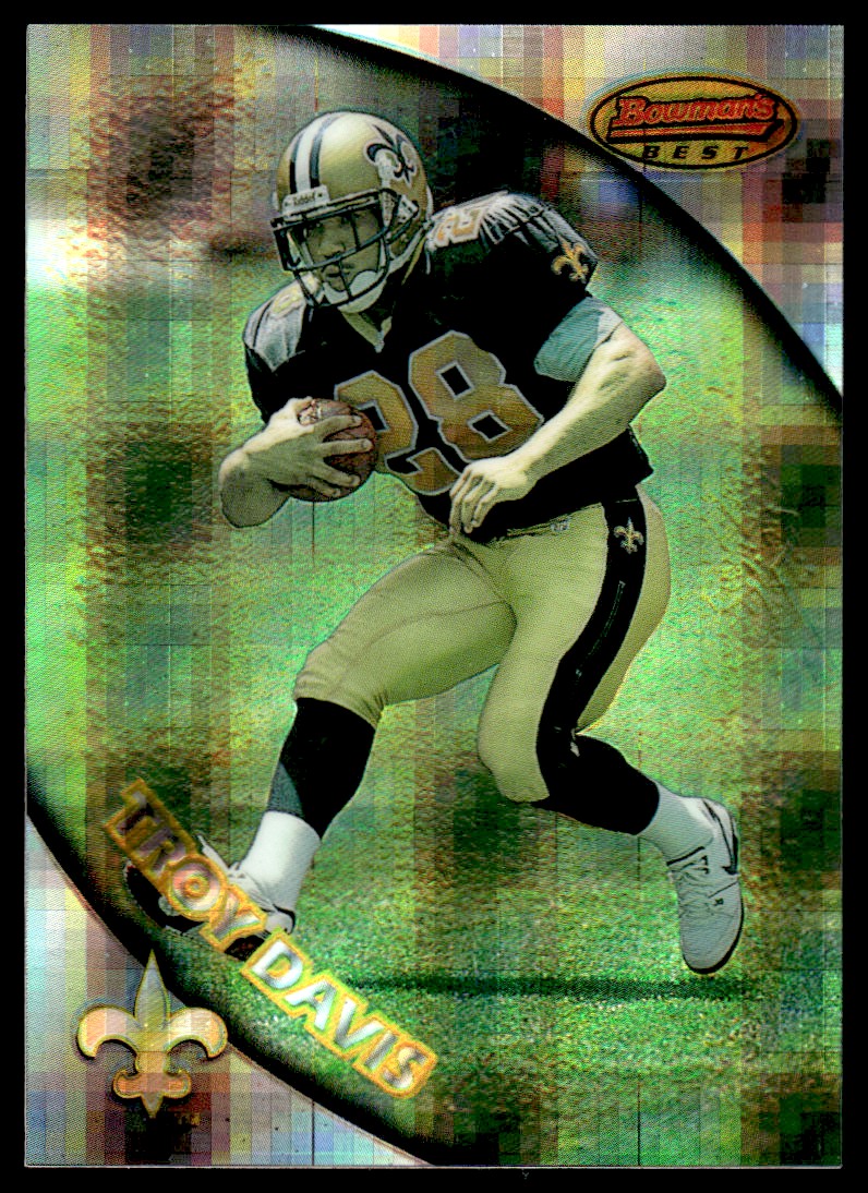 1997 Stadium Club Bowman's Best Rookie Previews Atomic Refractors #BBP8 Troy Davis