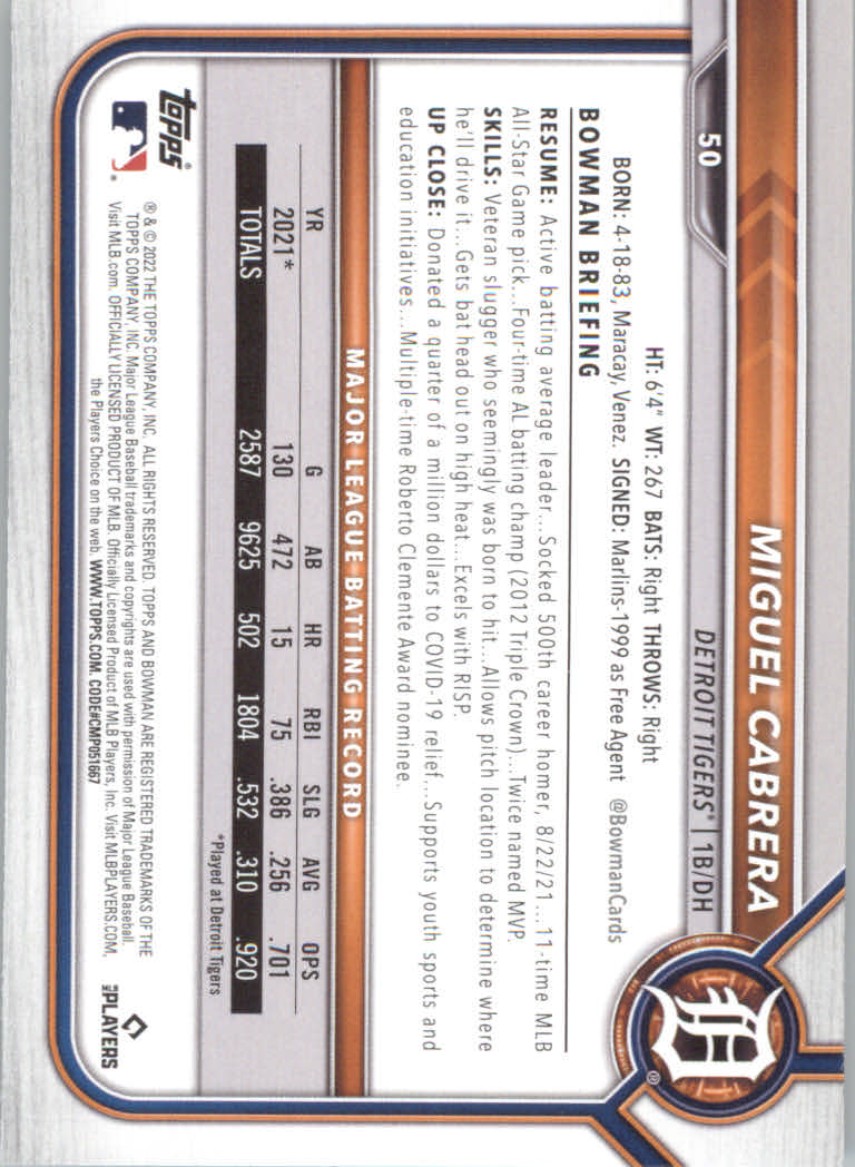 2022 Bowman Baseball "Main Set" Cards #1 to #100 Rookies and Veterans - Picture 99 of 199
