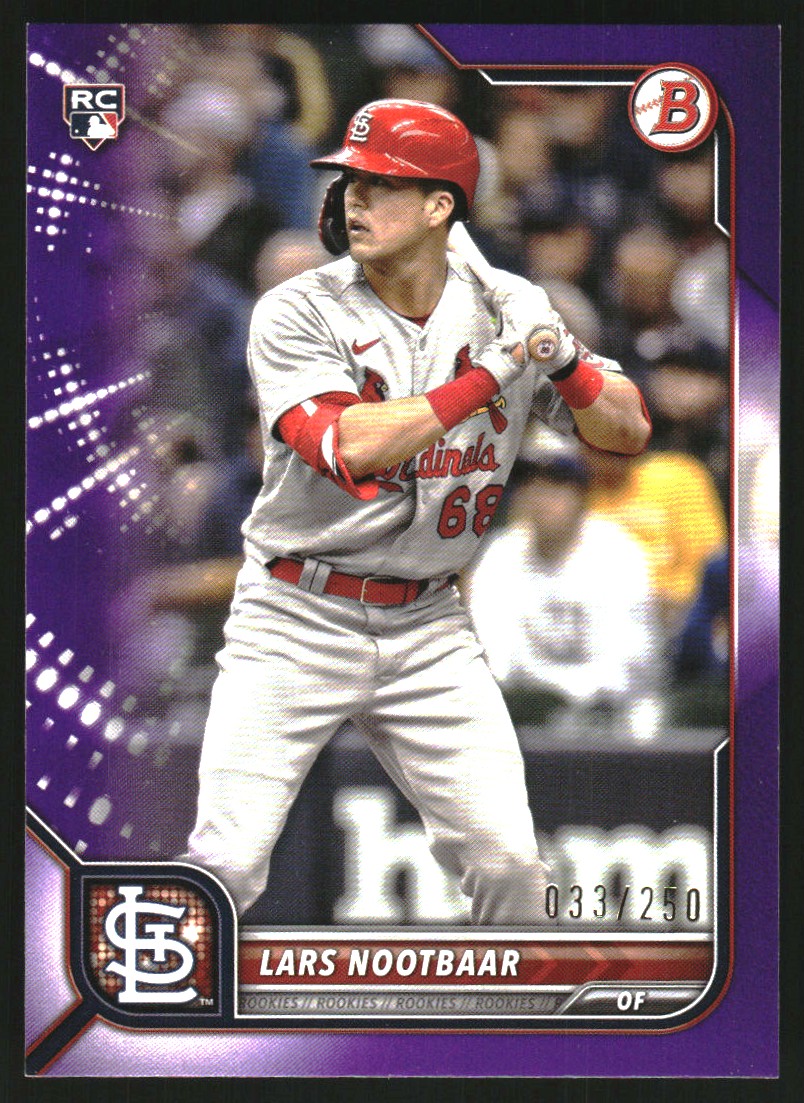 2023 Stadium Club Orange Foil #34 Lars Nootbaar on Fanatics Collect