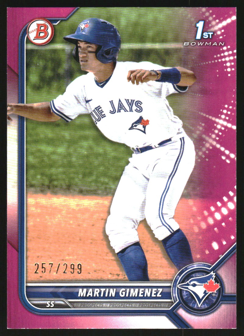2022 Bowman Prospects Fuchsia #BP97 Martin Gimenez