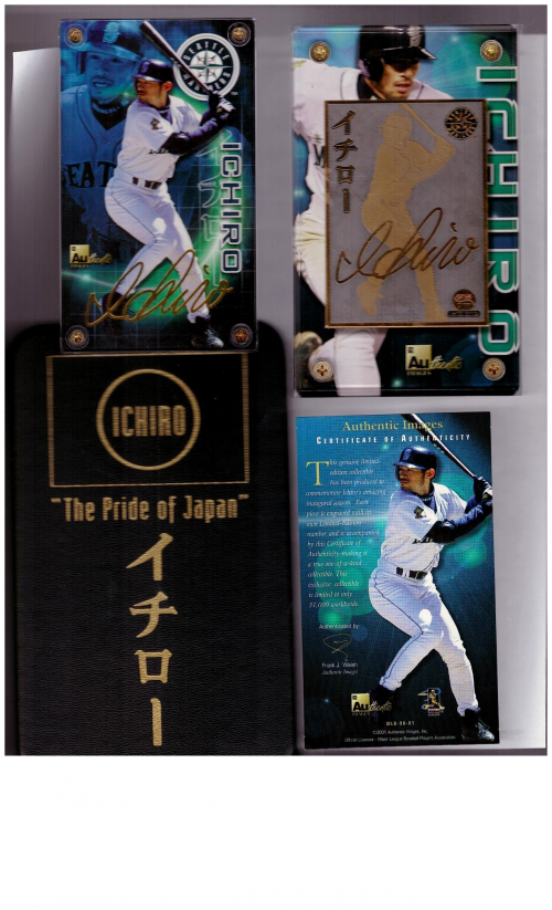 2001 Ichiro Suzuki Authentic Images Limited Edition Card