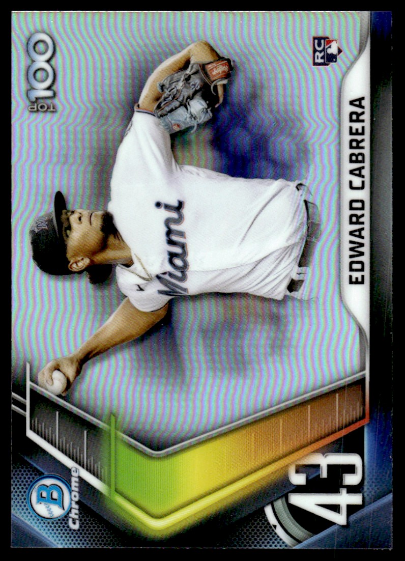 2022 Bowman Chrome Scouts Top 100 #BTP43 Edward Cabrera
