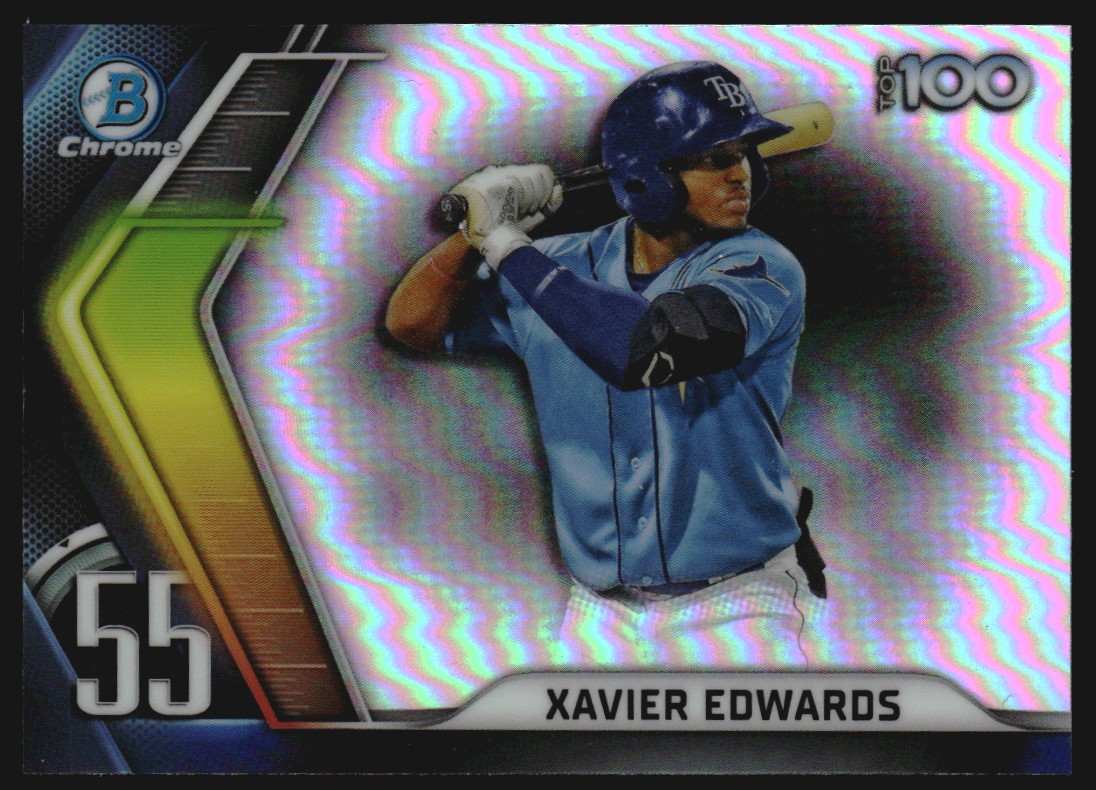 2022 Bowman Chrome Scouts Top 100 #BTP55 Xavier Edwards